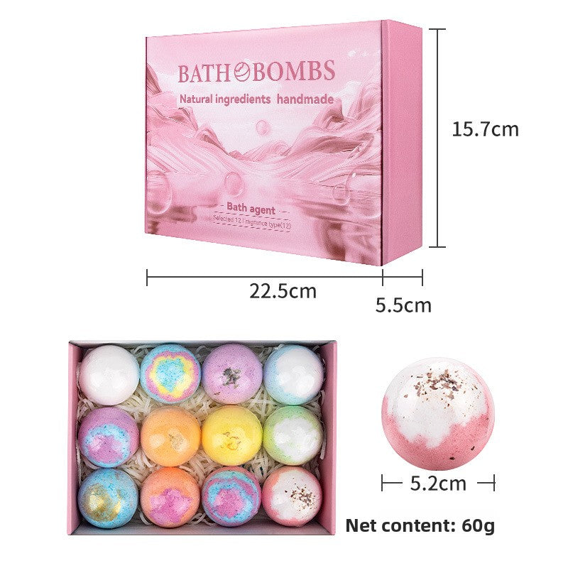 Scented Bath Bombs with Dried Flowers