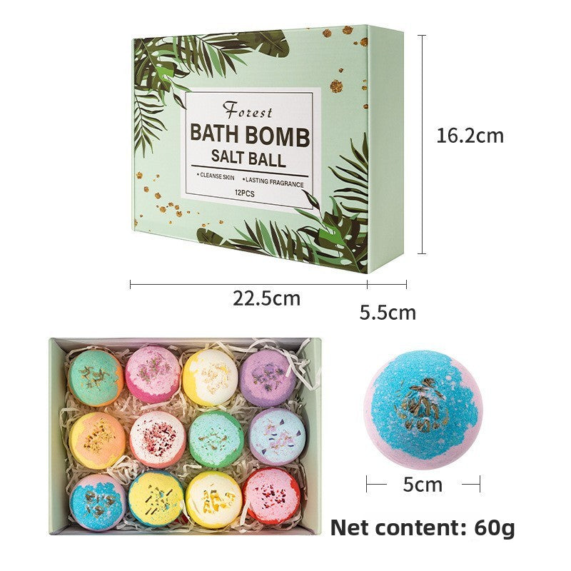Scented Bath Bombs with Dried Flowers