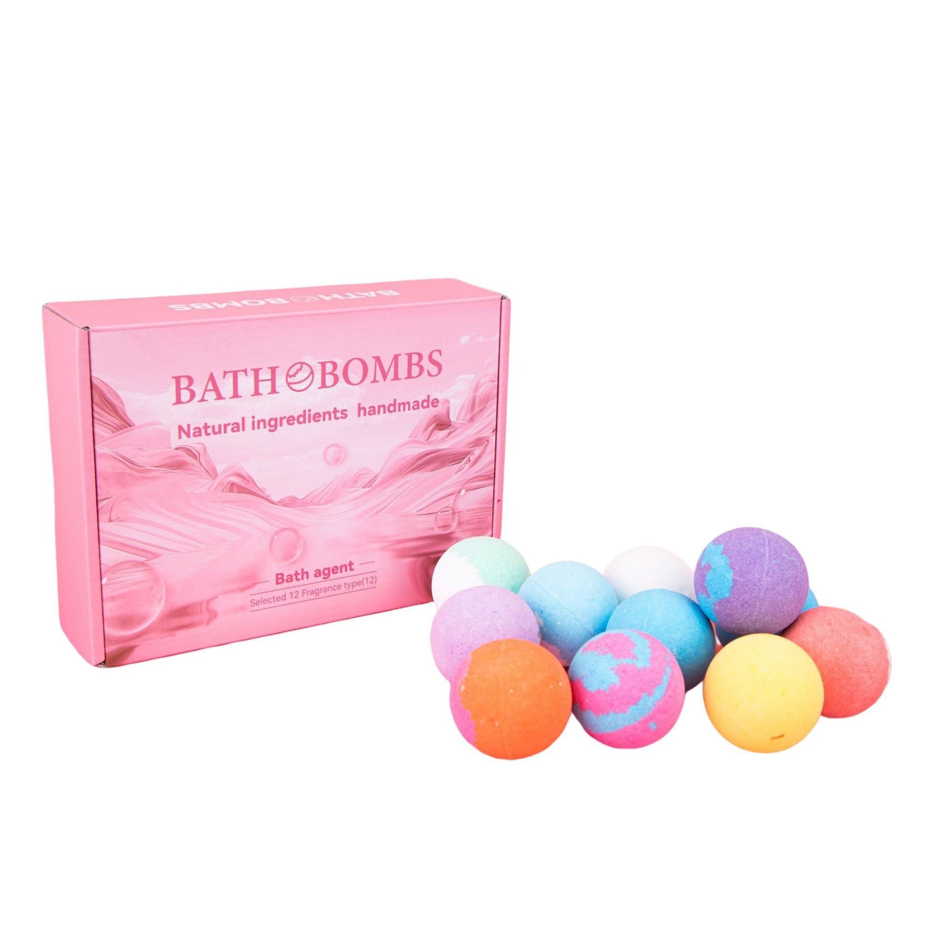 Scented Bath Bombs with Dried Flowers