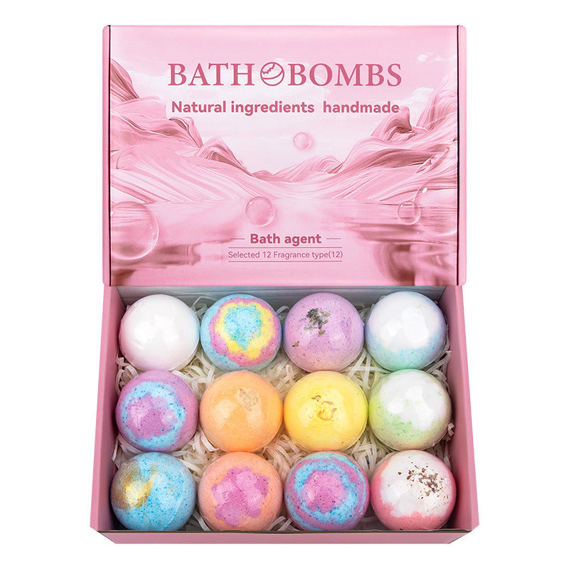 Scented Bath Bombs with Dried Flowers