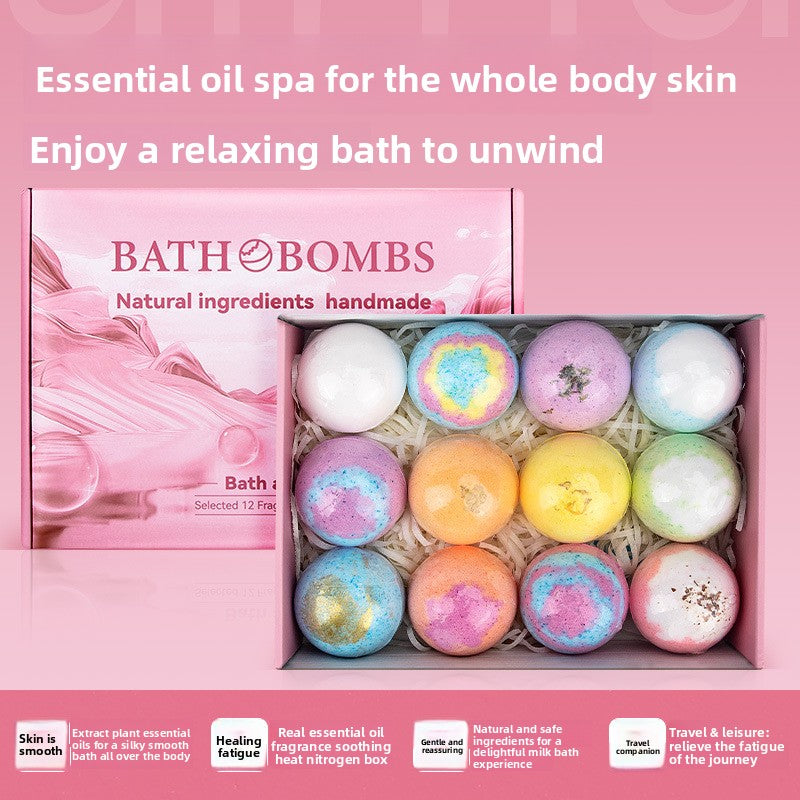 Scented Bath Bombs with Dried Flowers