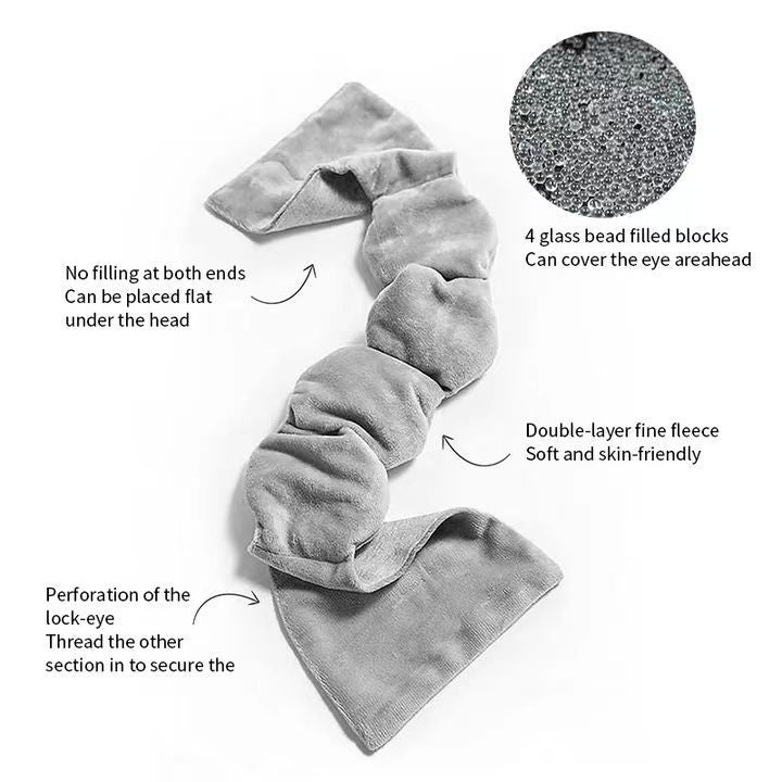 Weighted Heating Eye Mask for Sleep and Relaxation