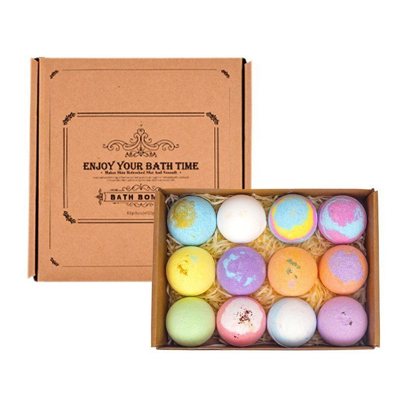 Scented Bath Bombs with Dried Flowers