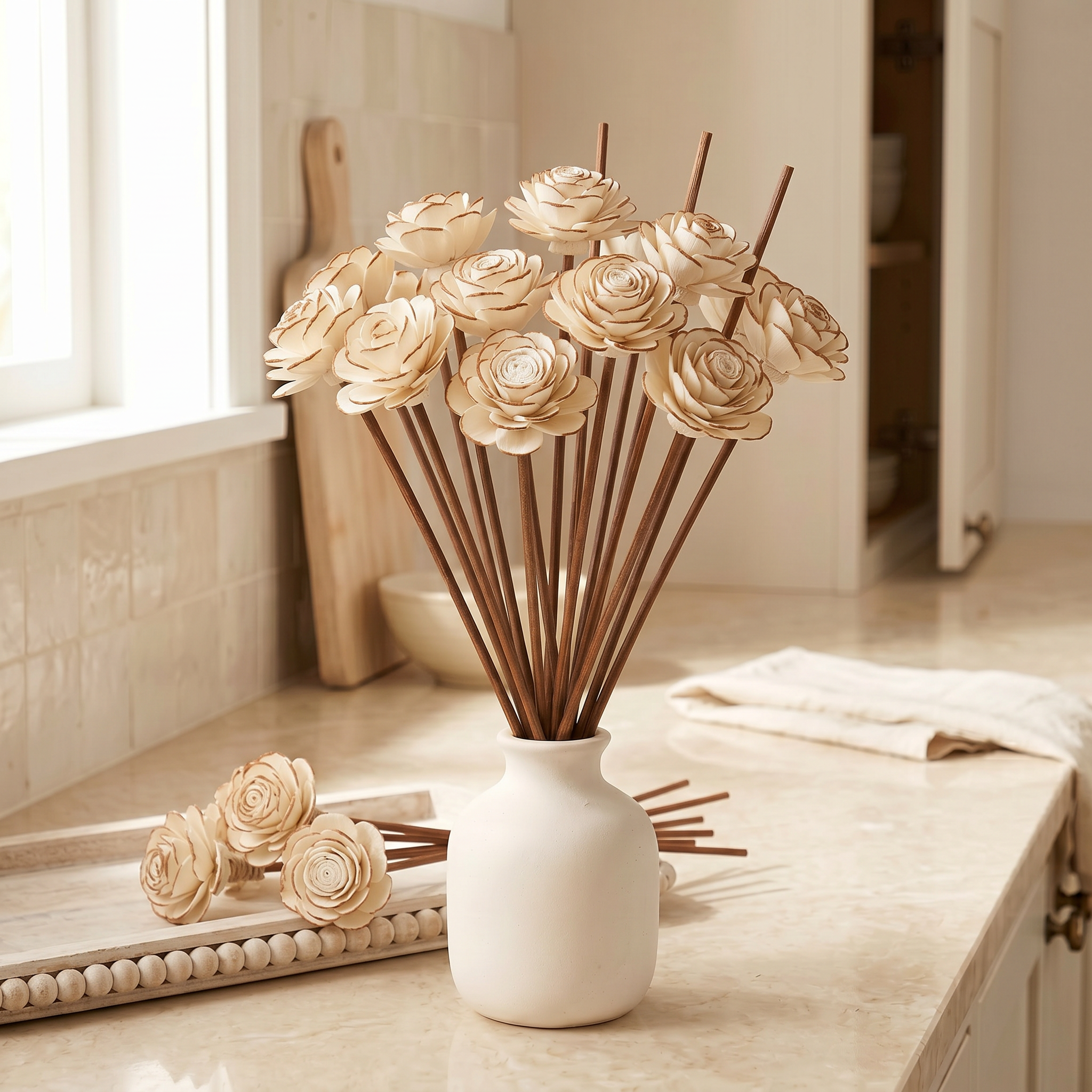 Sola Wood Flower Reed Diffuser Sticks, 9" — 12 Pack