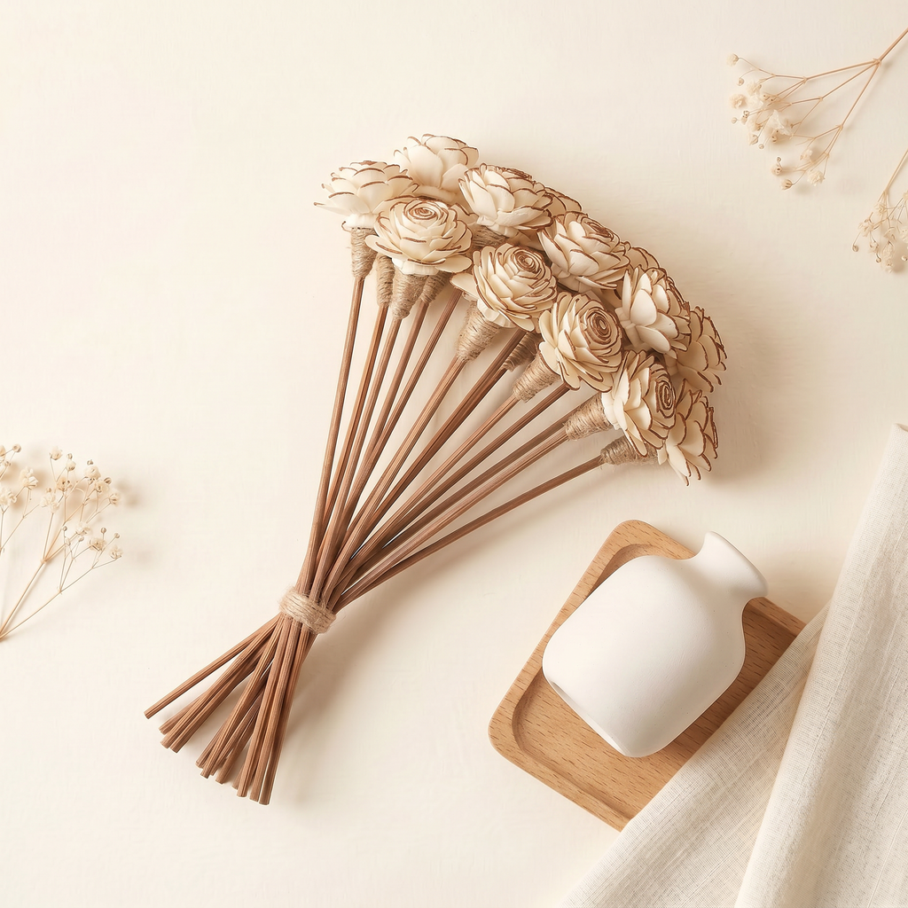 Sola Wood Flower Reed Diffuser Sticks, 9" — 12 Pack