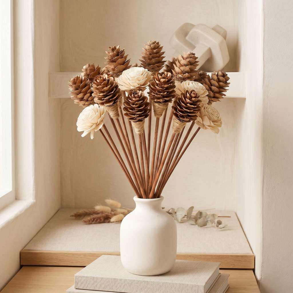 Sola Wood Flower Reed Diffuser Sticks, 9" — 12 Pack