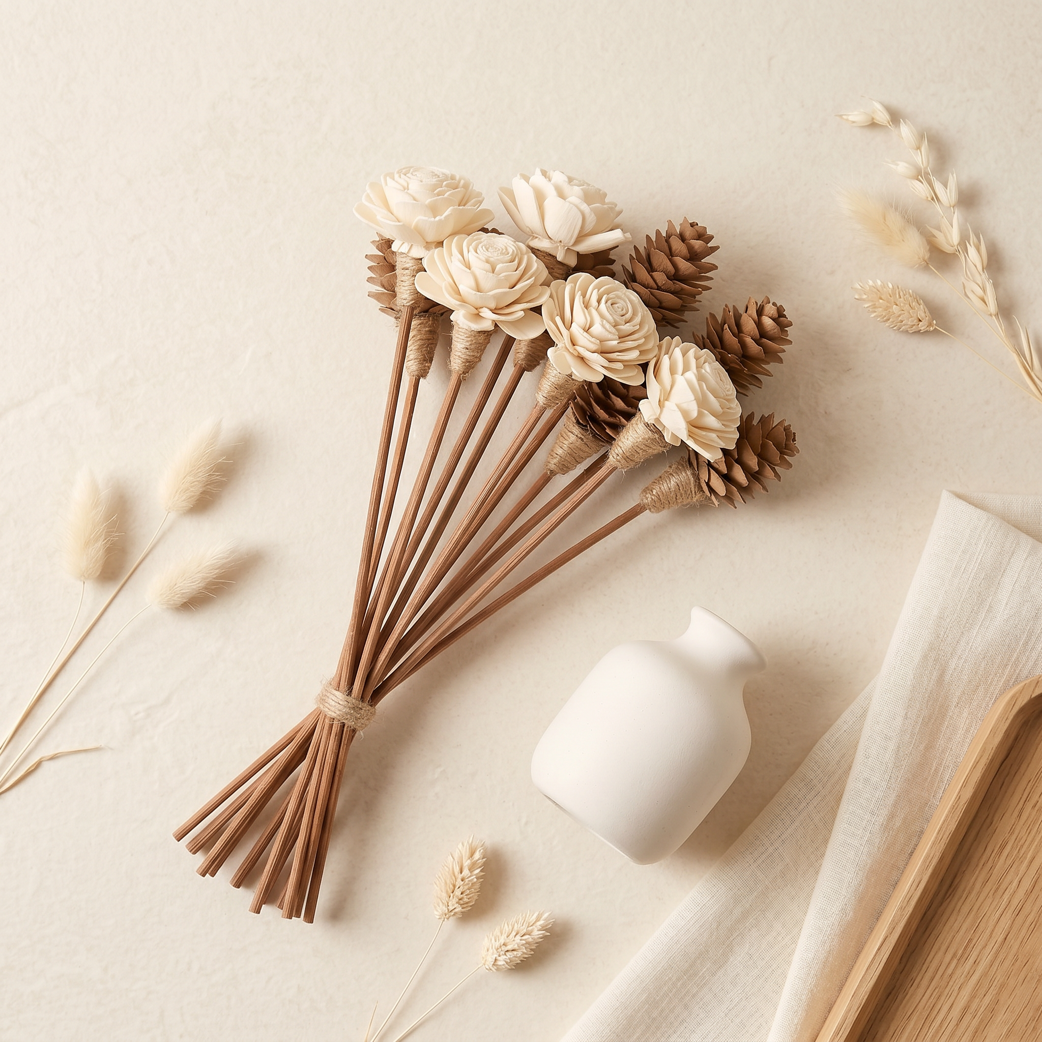 Sola Wood Flower Reed Diffuser Sticks, 9" — 12 Pack