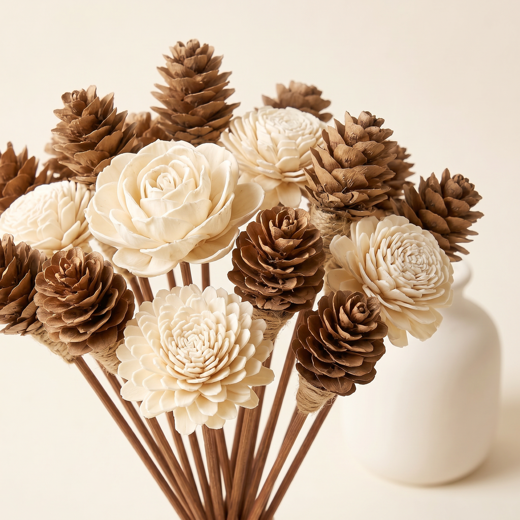 Sola Wood Flower Reed Diffuser Sticks, 9" — 12 Pack